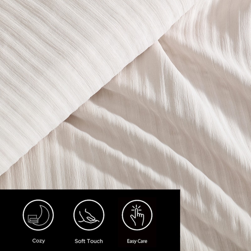 Vera Wang Chenille Beige Reversible Comforter Set