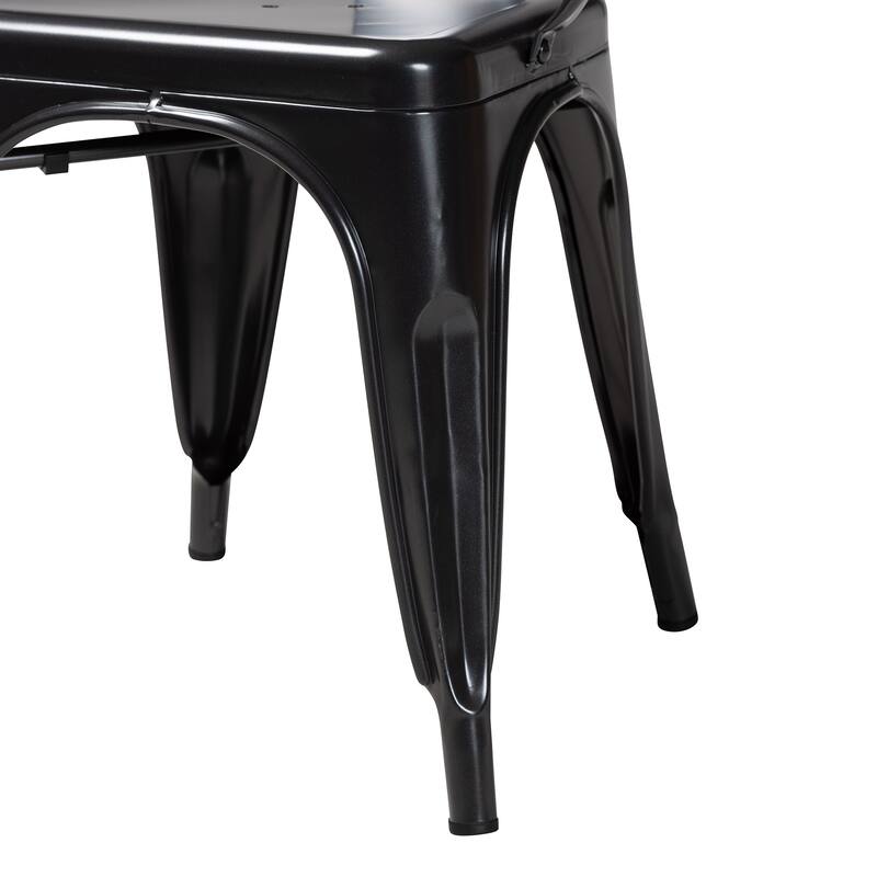 Ryland Modern and Industrial Metal Dining Chair Set (4PC)
