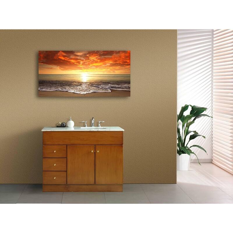 Wall Art Sunset Ocean Beach Pictures Photo Paintings