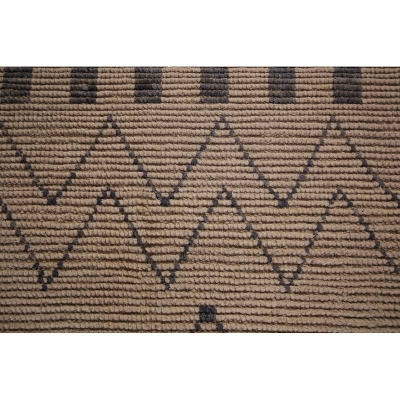 Trellis Moroccan Area Rug Handmade Wool Carpet - 8'11"x 12'6"