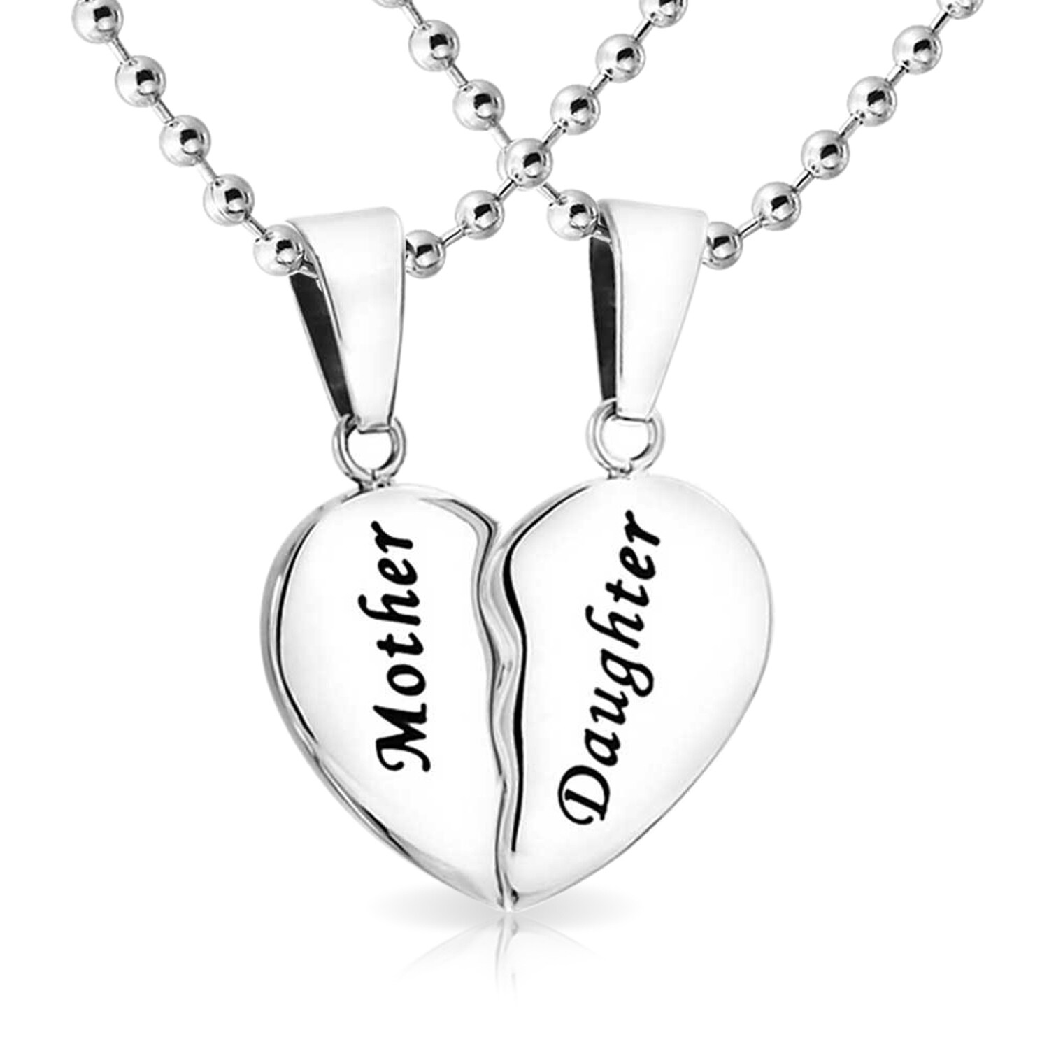 mother daughter puzzle piece necklace