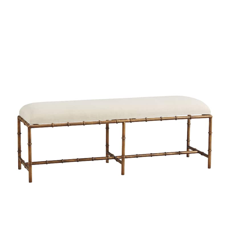 Furniture Classics Anubis Iron Upholstered Bench