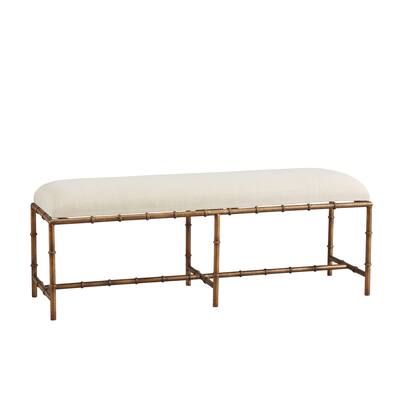 Furniture Classics Anubis Iron Upholstered Bench