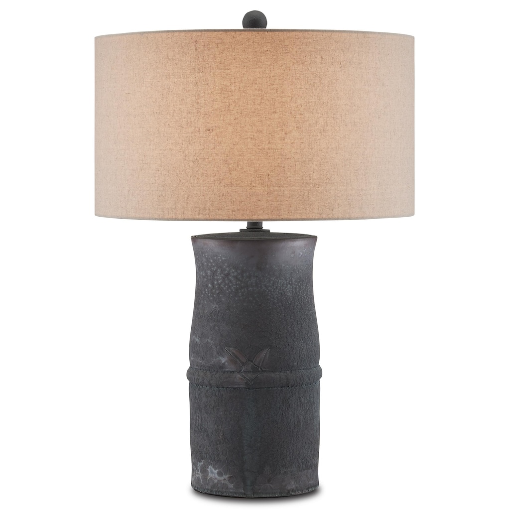 Currey & Company Croft Black Table Lamp - 30"h x 20"dia