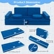 preview thumbnail 10 of 17, Costway 10 PCS Kids Play Sofa Set Modular Convertible Foam Folding - See Details