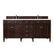 preview thumbnail 1 of 34, James Martin Vanities Brittany 72" Double Vanity, Burnished Mahogany