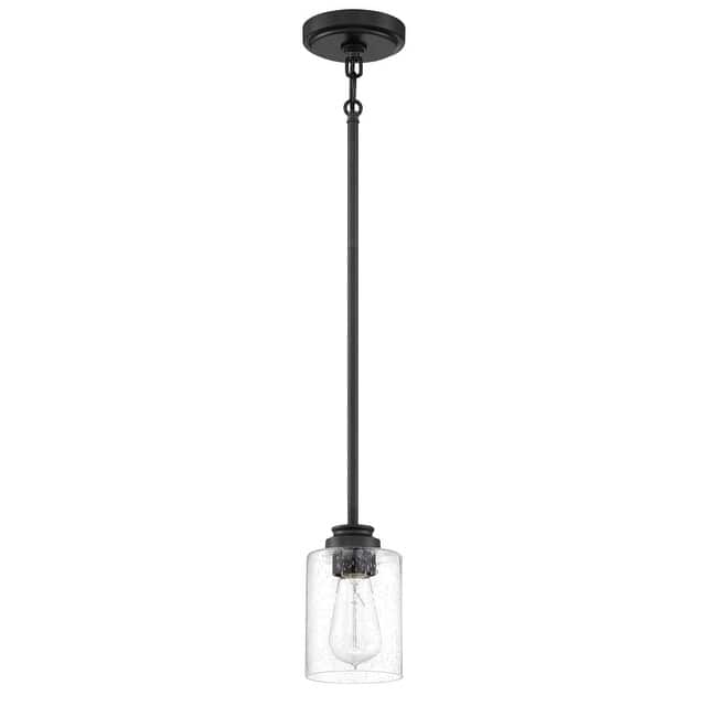 Craftmade Bolden 5" Wide Mini Pendant with Seedy Glass Shade