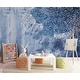 preview thumbnail 1 of 2, GK Wall Design Blue Winter Landscape Natural Removable Wallpaper