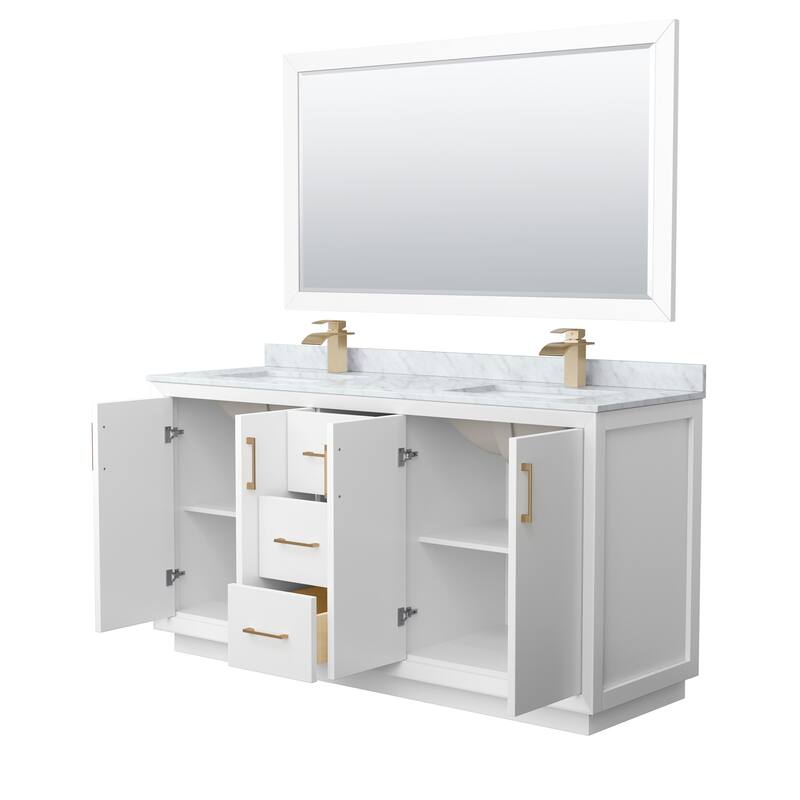 Wyndham Collection WCF414166D-NAT-UNSM58 Strada 66" Free Standing