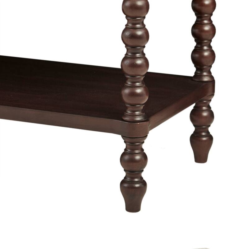 Roomfitters Beckett Accent Console, Traditional Wood Hallway Unit with Storage and Lower Shelf