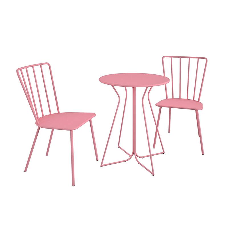 The Novogratz Poolside Collection Heidi 3 Piece Outdoor Bistro Set 3 Piece