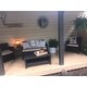Santa Lucia Outdoor 4-piece Brown Wicker Conversation Set with Cushions by Christopher Knight Home