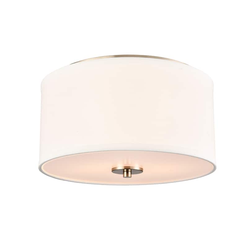 Millennium Lighting 41002 Guyten 2 Light 13" Wide Flush Mount Drum - Modern Gold