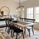 preview thumbnail 3 of 9, Modern Black Gold 3-Light Linear Glass Chandelier Kitchen Island Light for Dining Room - L33.5" x W7.1" x H11"