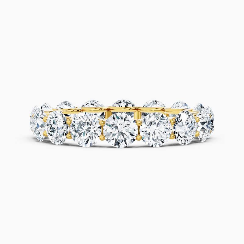 Auriya 14k Gold Round Lab Grown Diamond Eternity Band 2.10 - 9.75 ct. tw. (F-G, VS) - 4.80 ct. wt. - 4 - Yellow