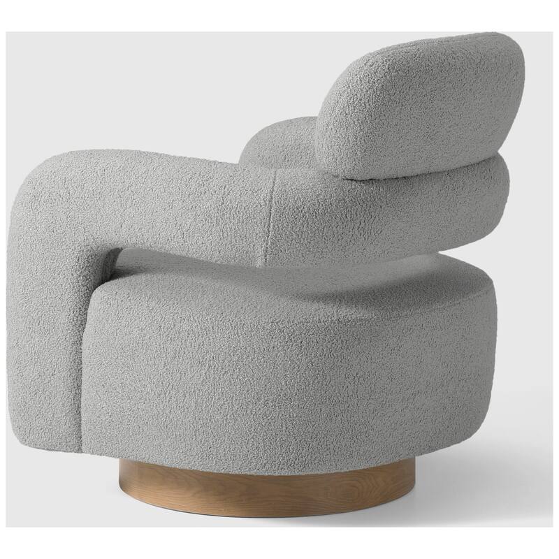Bayville 29" Wide Sherpa Swivel Chair (Set of 2)