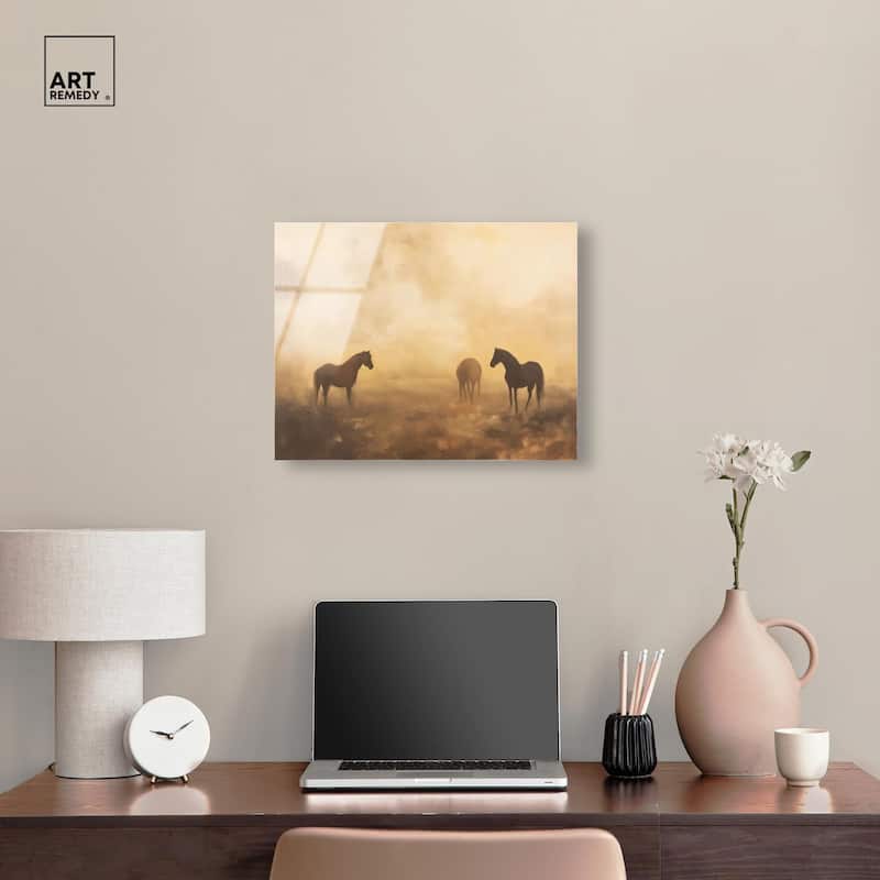 Equine Trio Acrylic by Art Remedy, Ready to Hang
