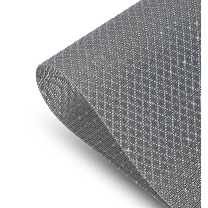 Dainty Home Sparkles Vinyl Reversible Rectangular Placemat Set Of 6 - 12" x 18"