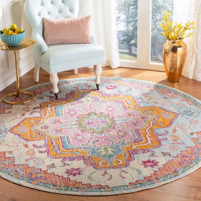 SAFAVIEH Crystal Floretta Vintage Boho Medallion Rug