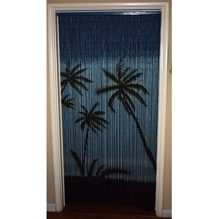 Handmade Carribean Palms Bamboo Curtain