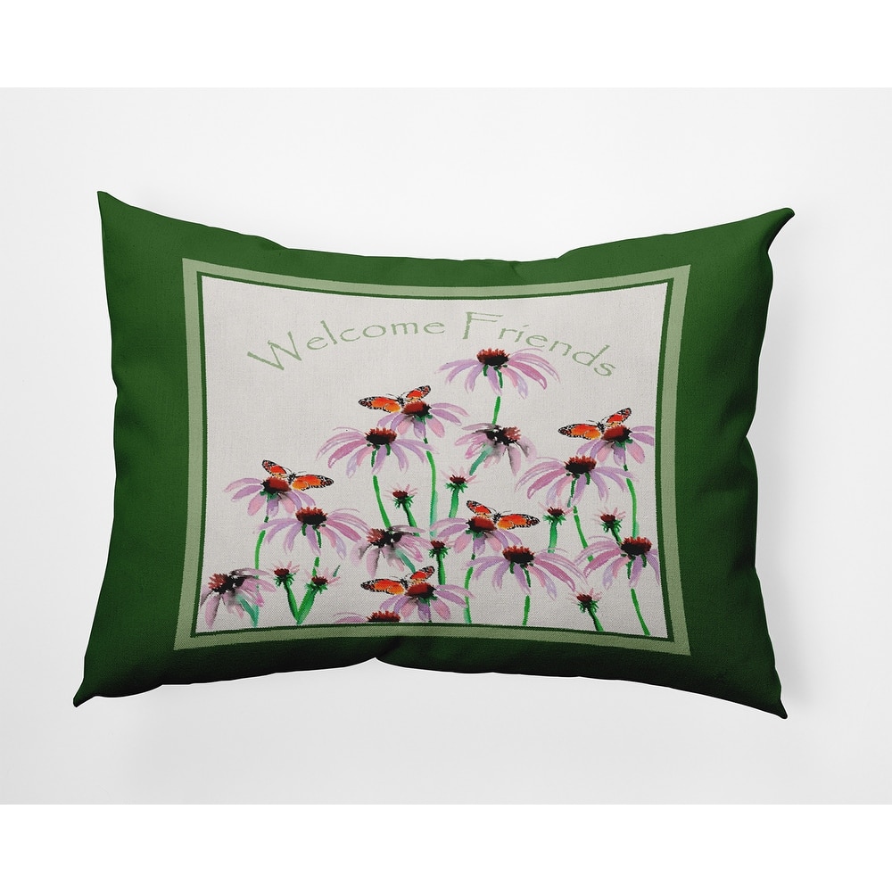 Welcome Friends Decorative Throw Pillow