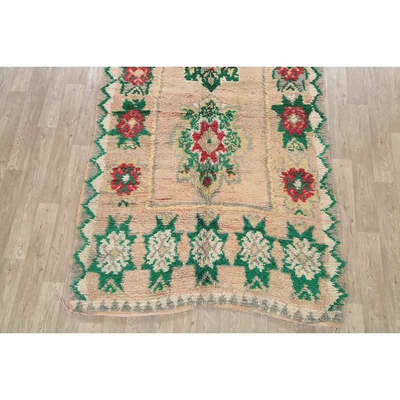 Decorative Tribal Moroccan Oriental Area Rug Wool Handmade Carpet - 5'8" x 9'7"