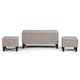 preview thumbnail 50 of 66, WYNDENHALL Lancaster 44 inch Wide Contemporary Rectangle Storage Ottoman