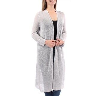 mesh long cardigan