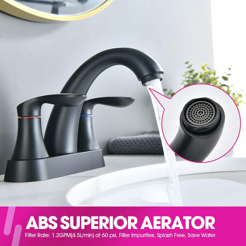 PROOX 2 Hole 4"centerest Bathroom Faucet with Pop up Dran assembly