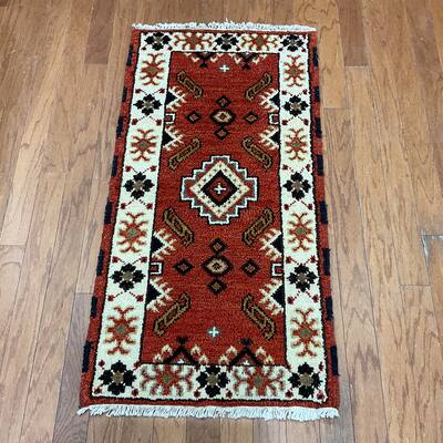 HERAT ORIENTAL Handmade Kazak Wool Rug - 2'1" x 3'11"