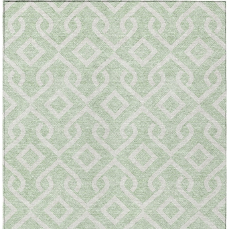 HomeRoots Geometric Transitional Rectangle Outdoor Rug