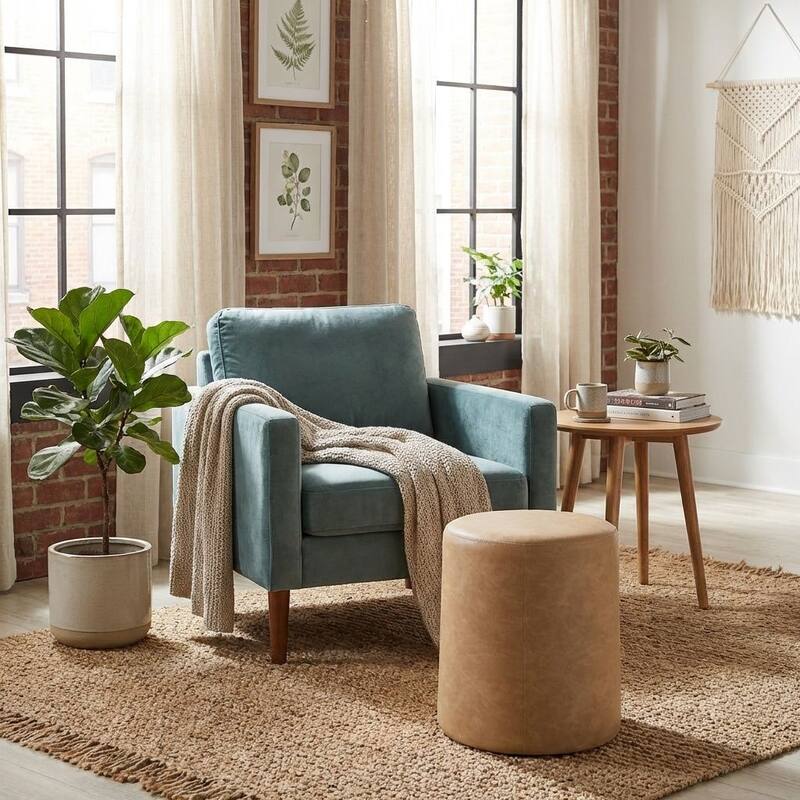 HomePop Organic Shape Ottoman