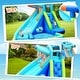 preview thumbnail 8 of 8, Costway Inflatable Kids Hippo Bounce House Slide Climbing Wall Splash
