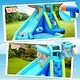 preview thumbnail 9 of 11, Costway Inflatable Kids Hippo Bounce House Slide Climbing Wall Splash