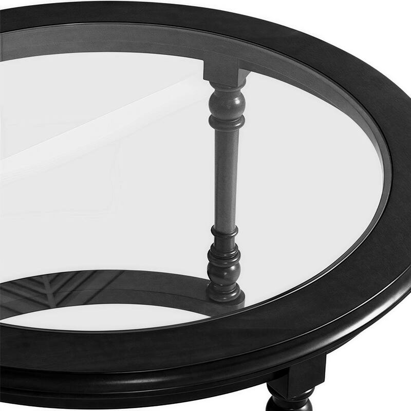 Contemporary Stackable Coffee Tables – Tempered Glass & Solid Wood Combination