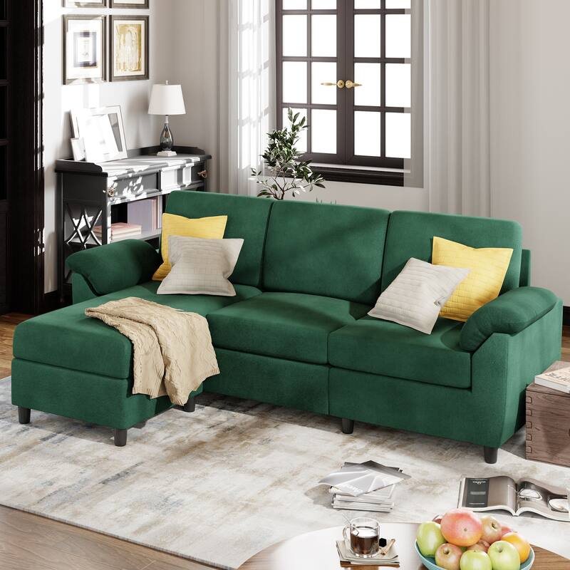 Futzca ​79" Convertible Sectional Sofa Couch, 3 Seat L Shaped