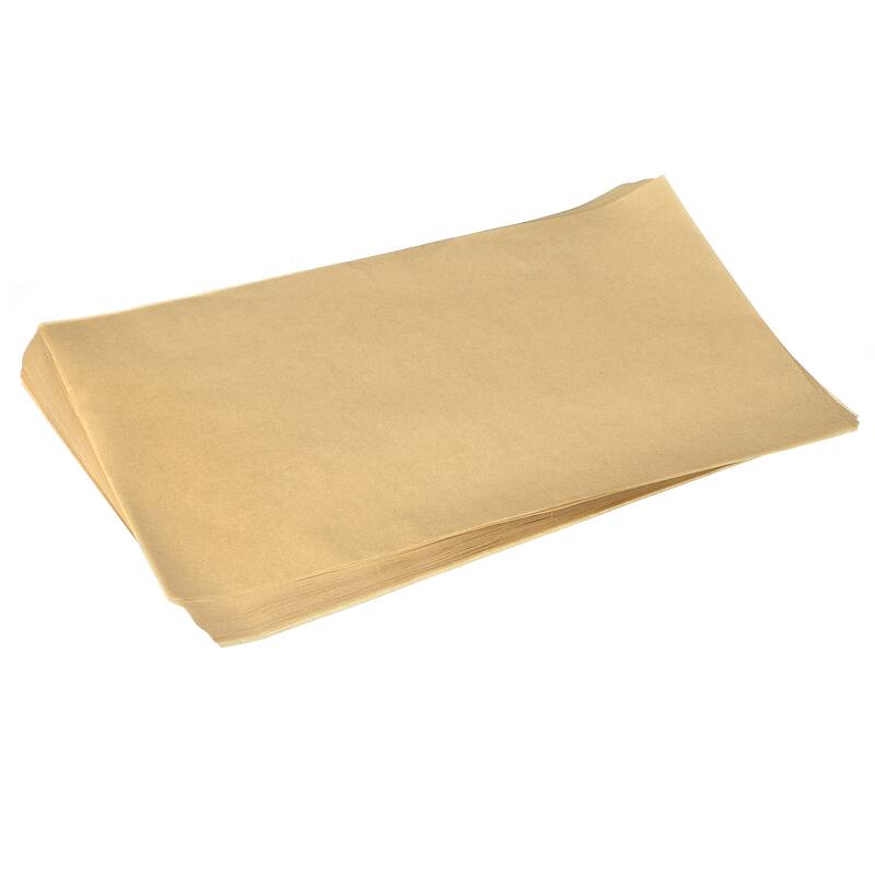 Parchment Paper Sheets, 100pcs Rectangle Non Stick Baking Paper, Brown