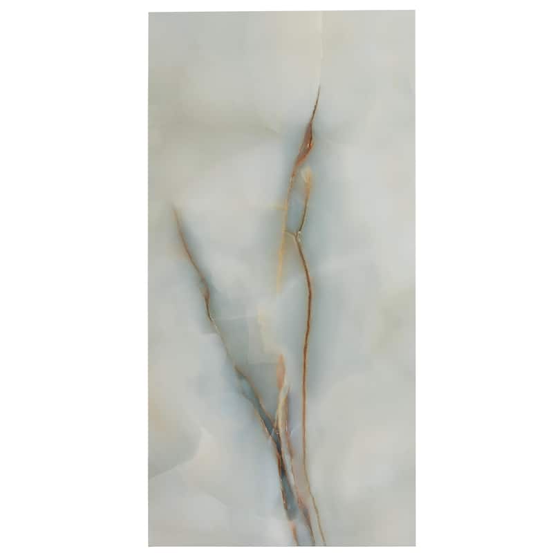 Splendor 24x48 Turchese Porcelain Large Format Onyx Wall and Floor Tile (15.5 sq ft/case) - 2 Pack