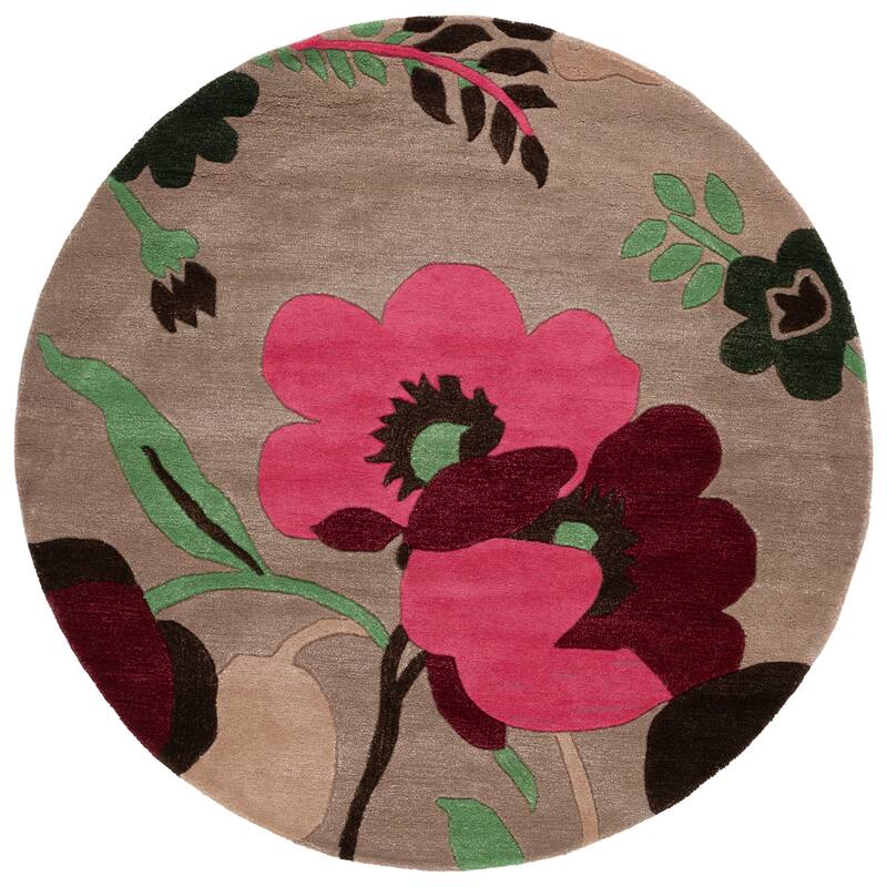 SAFAVIEH Handmade Bella Nahide Modern Floral Wool Rug