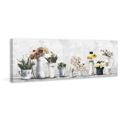 'Flawless Flower Arrangement' Painting Print on Wrapped Canvas