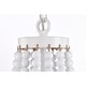 preview thumbnail 8 of 10, Demi 16 Inch Bohemian Pendant Chandelier 4-Light