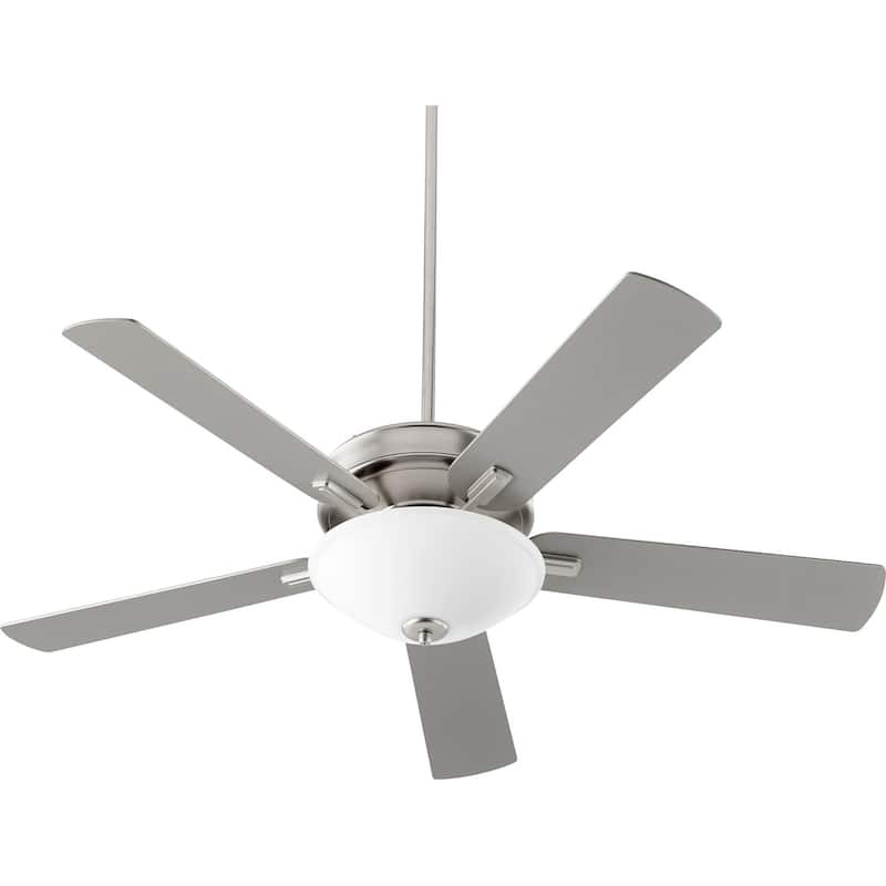 Quorum International Premier 52" 5 Blade LED Ceiling Fan - Satin Nickel