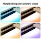 preview thumbnail 7 of 66, Velvet Upholstered Platform Bed Smart LED Bed Frame with Adjustable Height Headboard, Noise-Free Slat Support for Night's Sleep