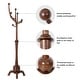preview thumbnail 80 of 140, Tree-branch Rubberwood Freestanding Coat Rack with Hooks