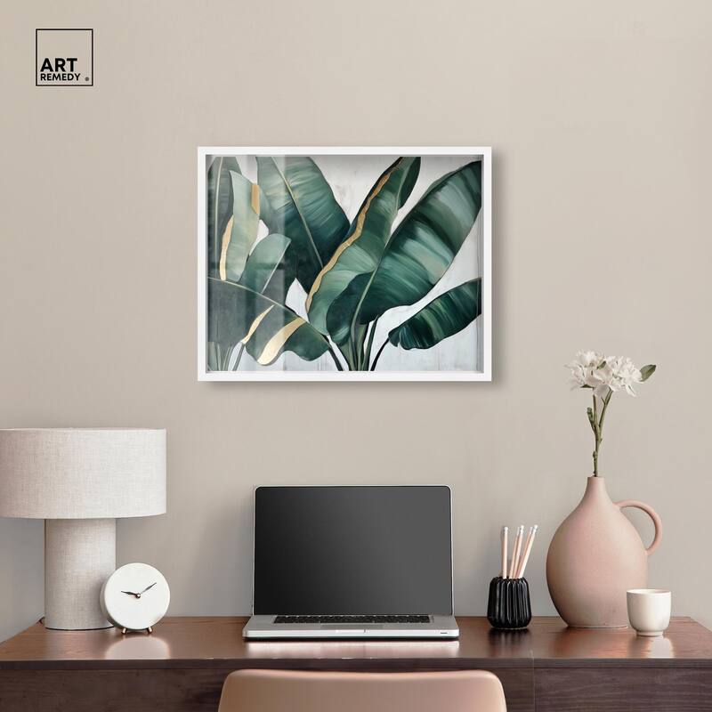 Jungle Jewel Jade I Shadowbox by Art Remedy