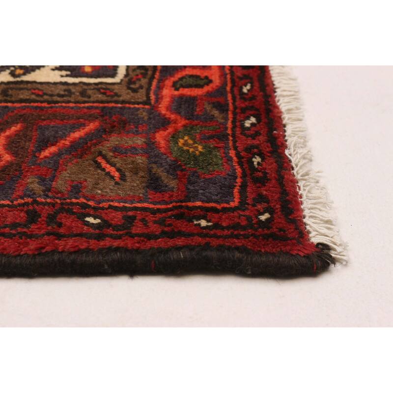 ECARPETGALLERY Hand-knotted Andelz Red Wool Rug - 4'2 x 6'3