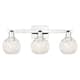 Option Polished Chrome / White Mouchette