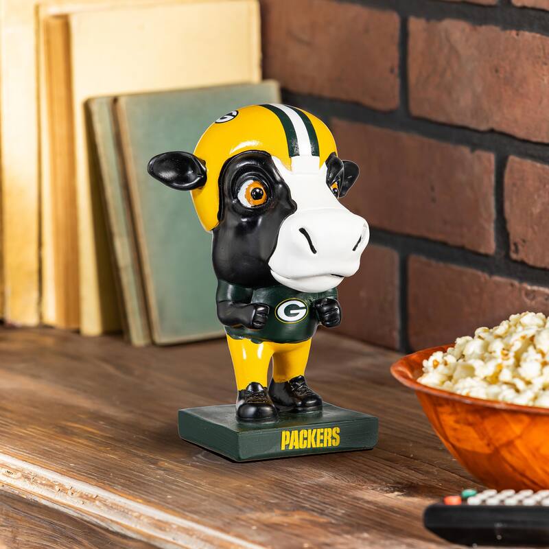 NFL Team Lil Big Head Resin Indoor/Outdoor Garden Desk Statue - Green Bay Packers Mascot