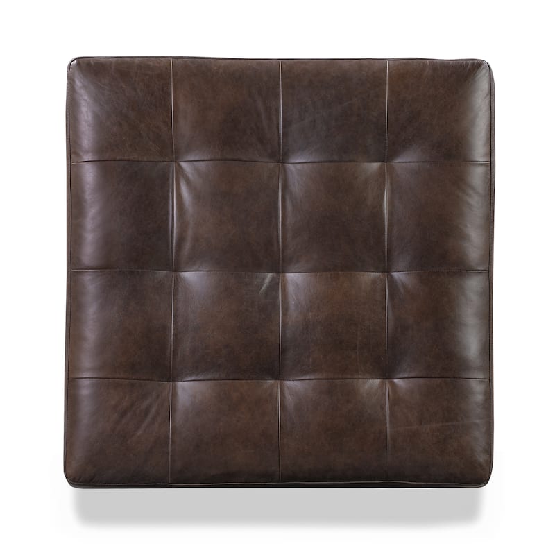 Poly & Bark Napa Ottoman - Full Grain Genuine Italian Leather