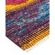 preview thumbnail 2 of 6, Overton One-of-a-Kind Hand-Knotted Contemporary Ikat Modern Purple Area Rug - 8' 10" x 9' 1"